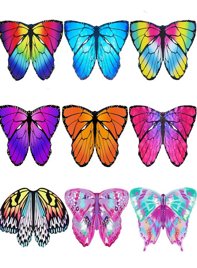 D.Q.Z Fairy-Butterfly-Wings Costumes for Toddler Dress Up Clothes Toys for 3-9 Years Old Girls Boys Bulk Gifts Party Favors (Butterfly Wings) - Image 1